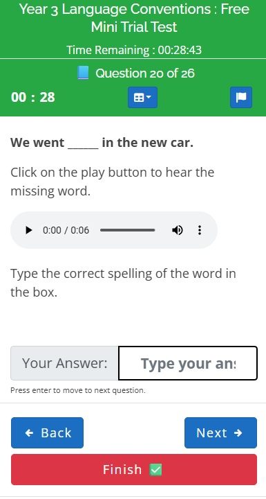 NAPLAN Online Sample Question